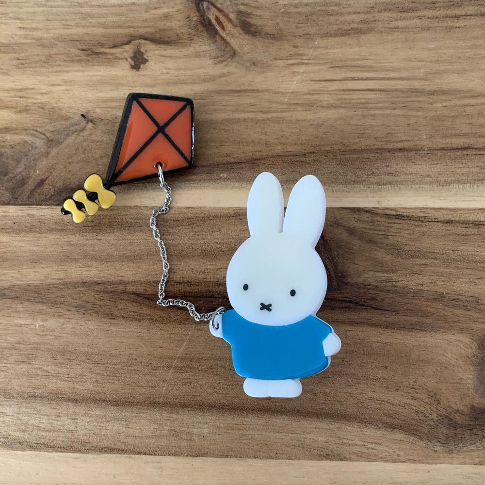 Erstwilder Miffy Flies a Kite Brooch NWOT